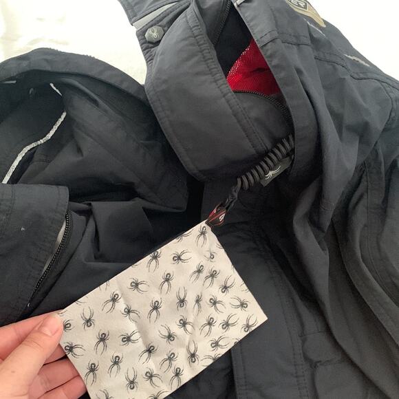 Spyder mens large Entrant gii black jacket ski snow board winter coat reflective - Picture 10 of 16